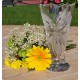Vase en cristal 25cm. Décoration orchidée.