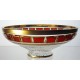 Coupe en cristal 25cm. L'Or Rouge.