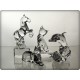 Figurine cheval en cristal. Taille : 13cm.