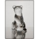 Bear figurine in crystal. Size : 7cm.