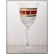 Box of 6 wine glasses - Richmond. Red Gold Collection.