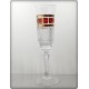 Box of 6 Champagne glasses - Richmond. Red Gold Collection.