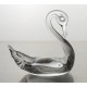 Swan figurine in crystal. Size : 7cm.