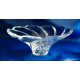 Crystal fruit bowl 20cm. Whirlpool decoration.