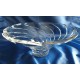 Crystal fruit bowl 31cm. Whirlpool decoration.