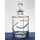 Crystal whisky decanter 0.75l. Spiral Collection.