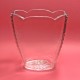 Vase rectangle en cristal 23cm.