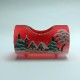 Christmas candle holder - red