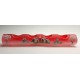 Long Christmas candle holder - red