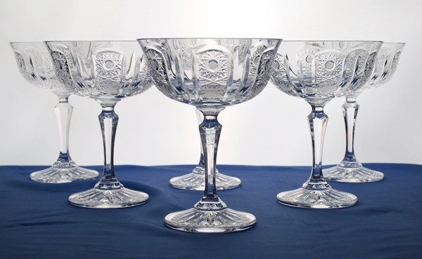 Coffret de 6 coupes à Champagne. Décoration Décoration.